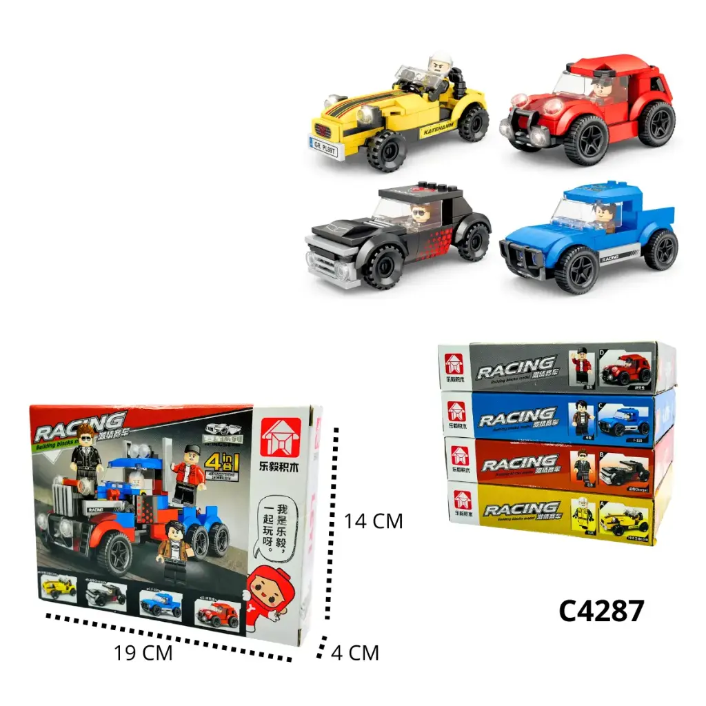 C4287 FICHAS DE ARMAR CONSTRUCCION X4 PCS