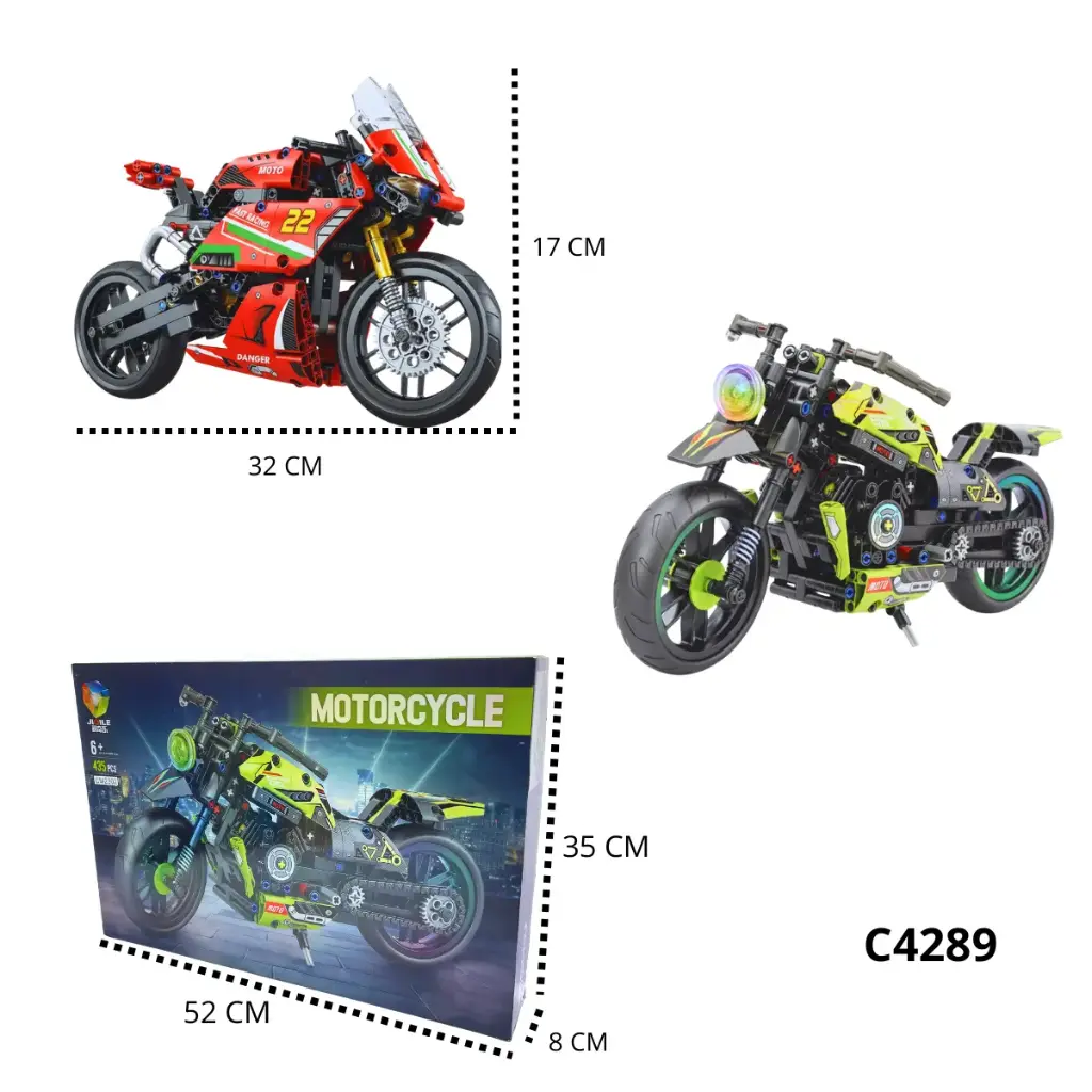 C4289 FICHAS DE ARMAR MOTOCICLETA X1