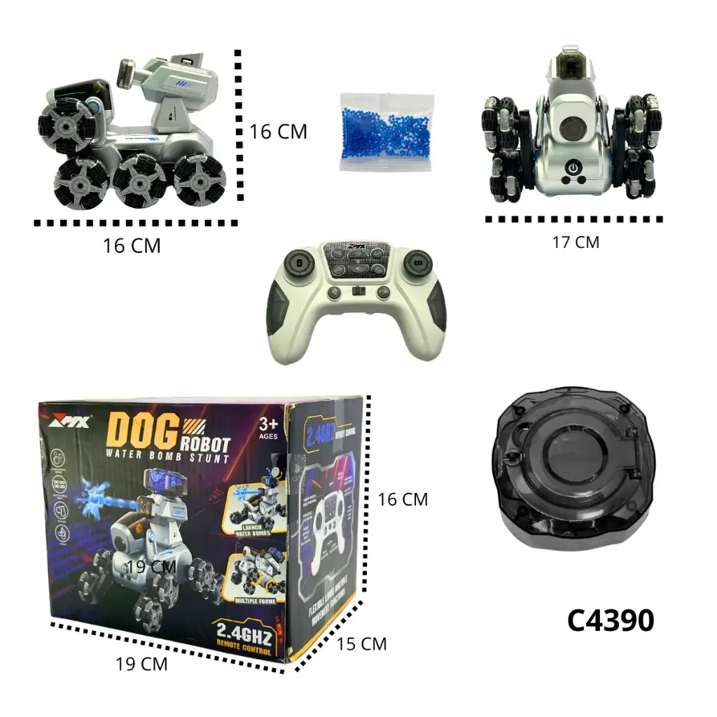 C4390 PERRO ROBOT R/C LANZA ORBIS