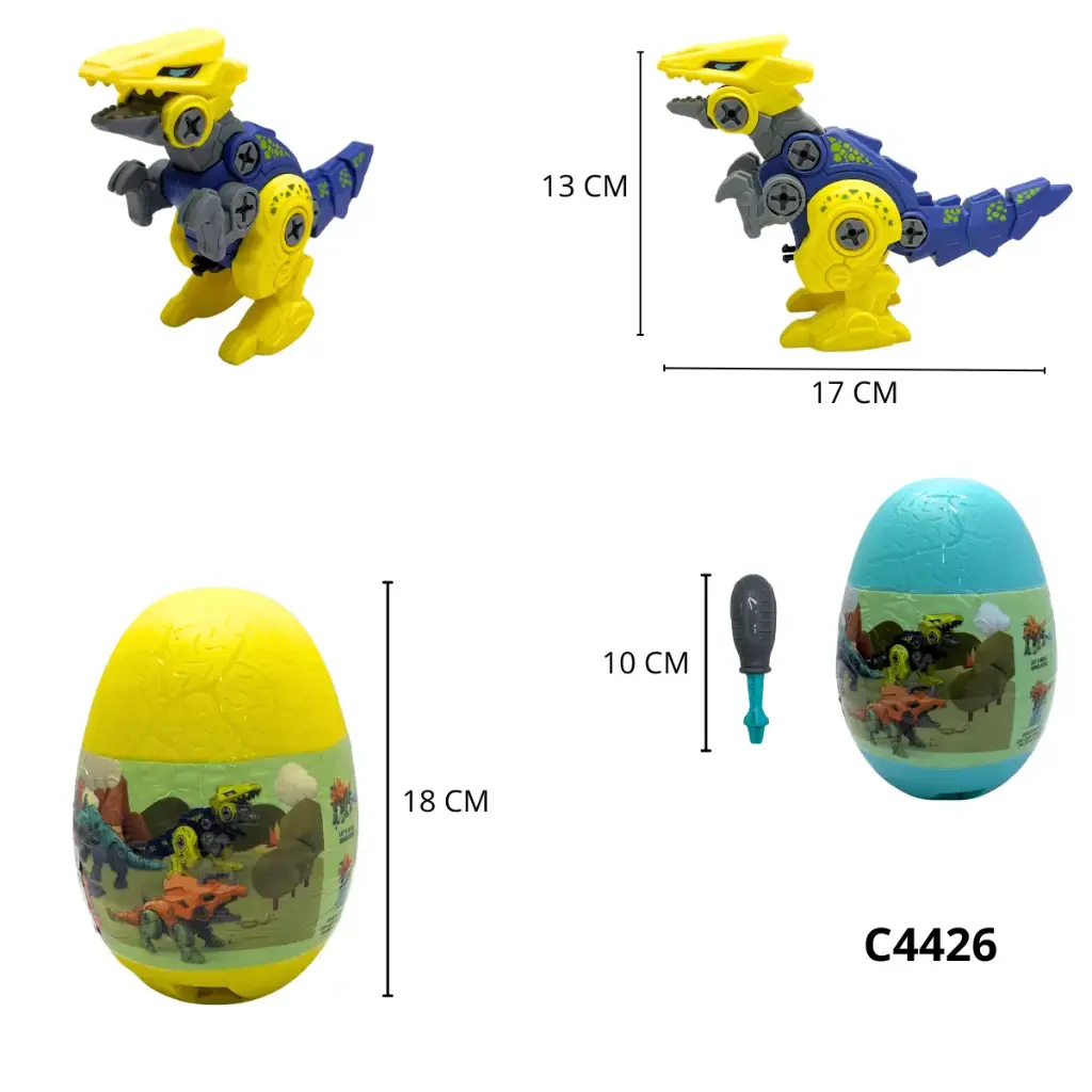  C4426 HUEVO SORPRESA DRAGON Y DINOS